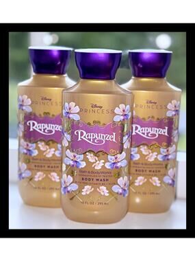 Bath & Body Works DISNEY PRINCESS Rapunzel 10oz Shower Gel Body Wash x3